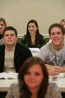 NSU's math ed students sitting in class