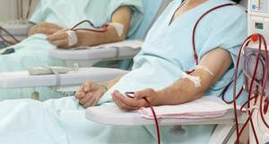 person undergoing dialysis person undergoing dialysis