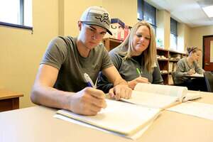 RHS Students studying