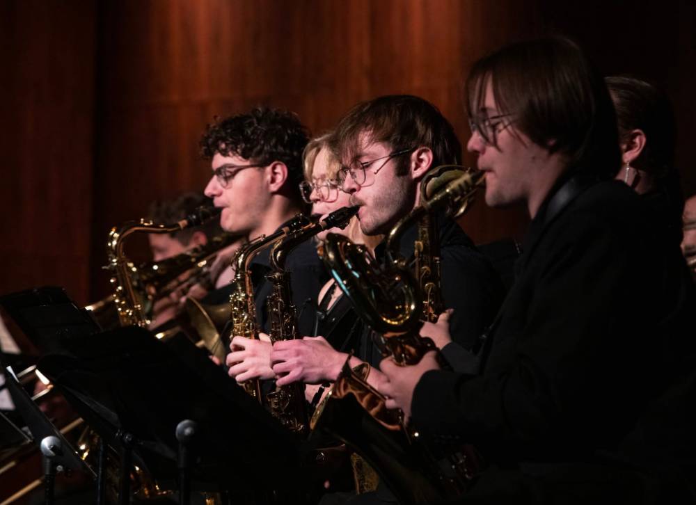 NSU Jazz Orchestra saxophones