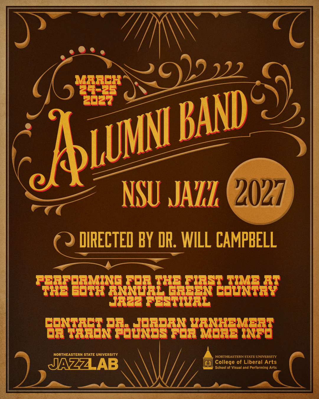 GC alumni band flyer