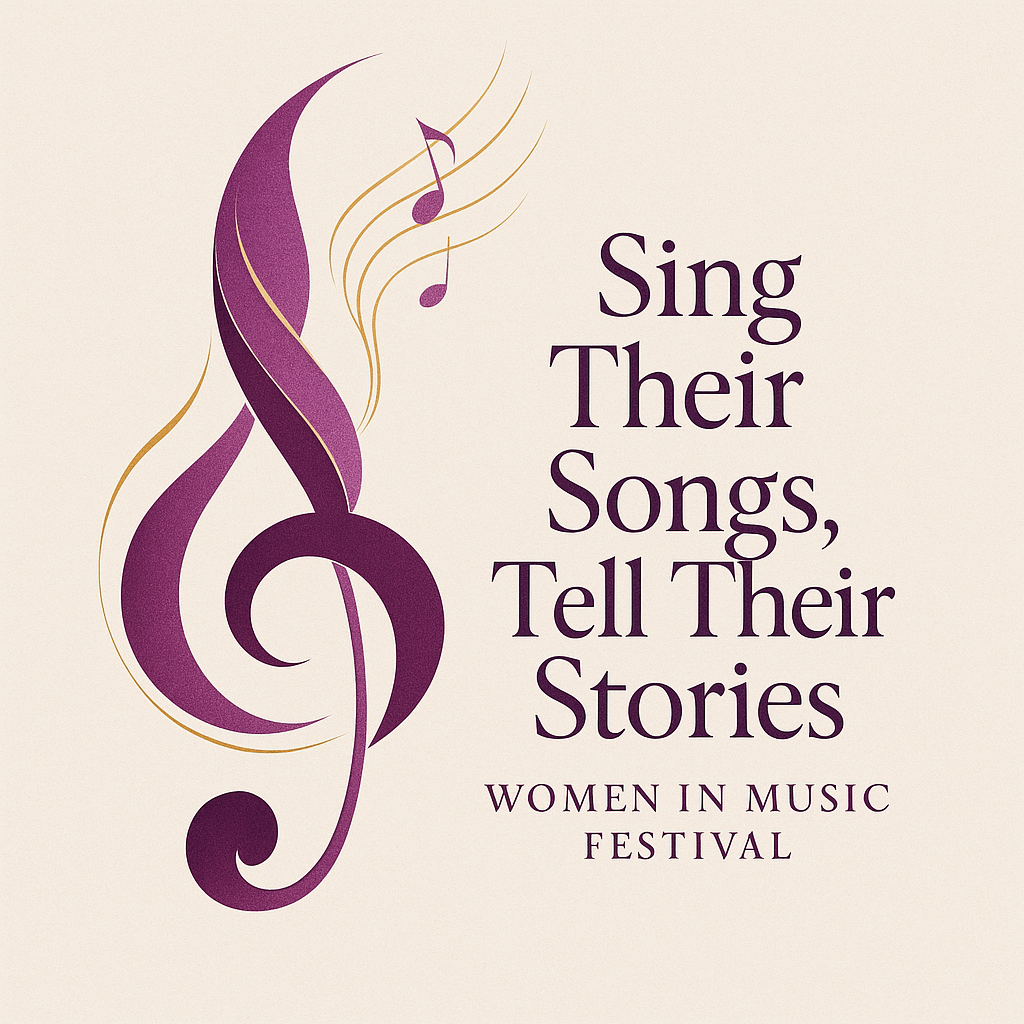treble cleff-women in music image