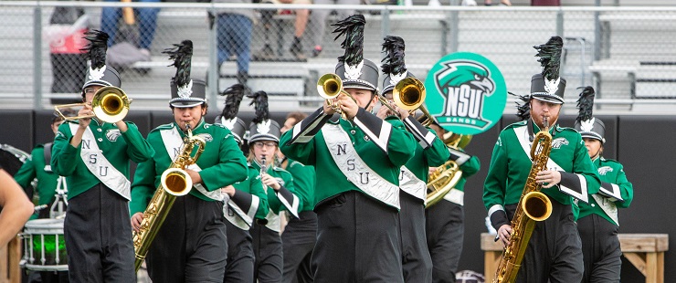 northeastern state university band performing
