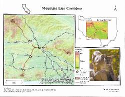 nsu geography student created map of mountain lion corridors