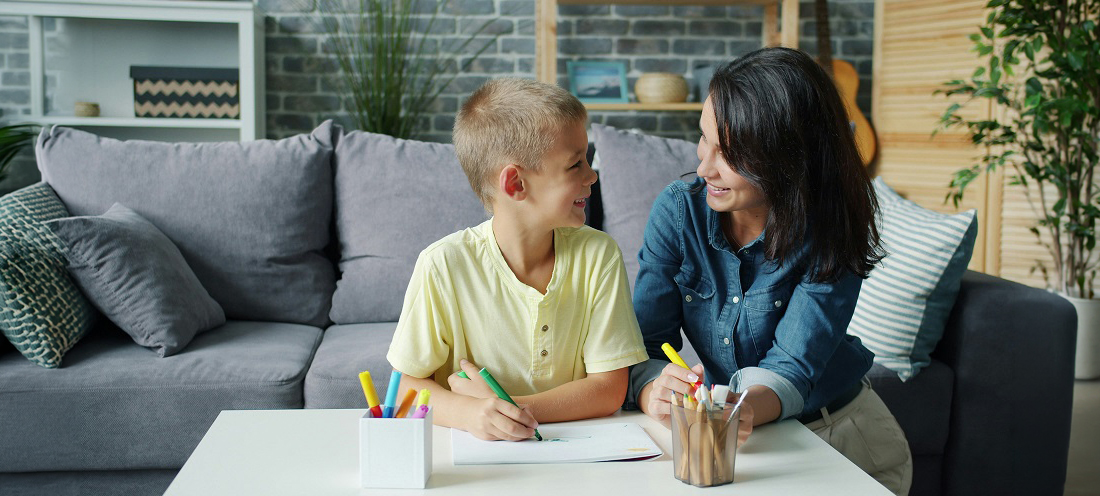 School Psychologist School Psychologist helping child